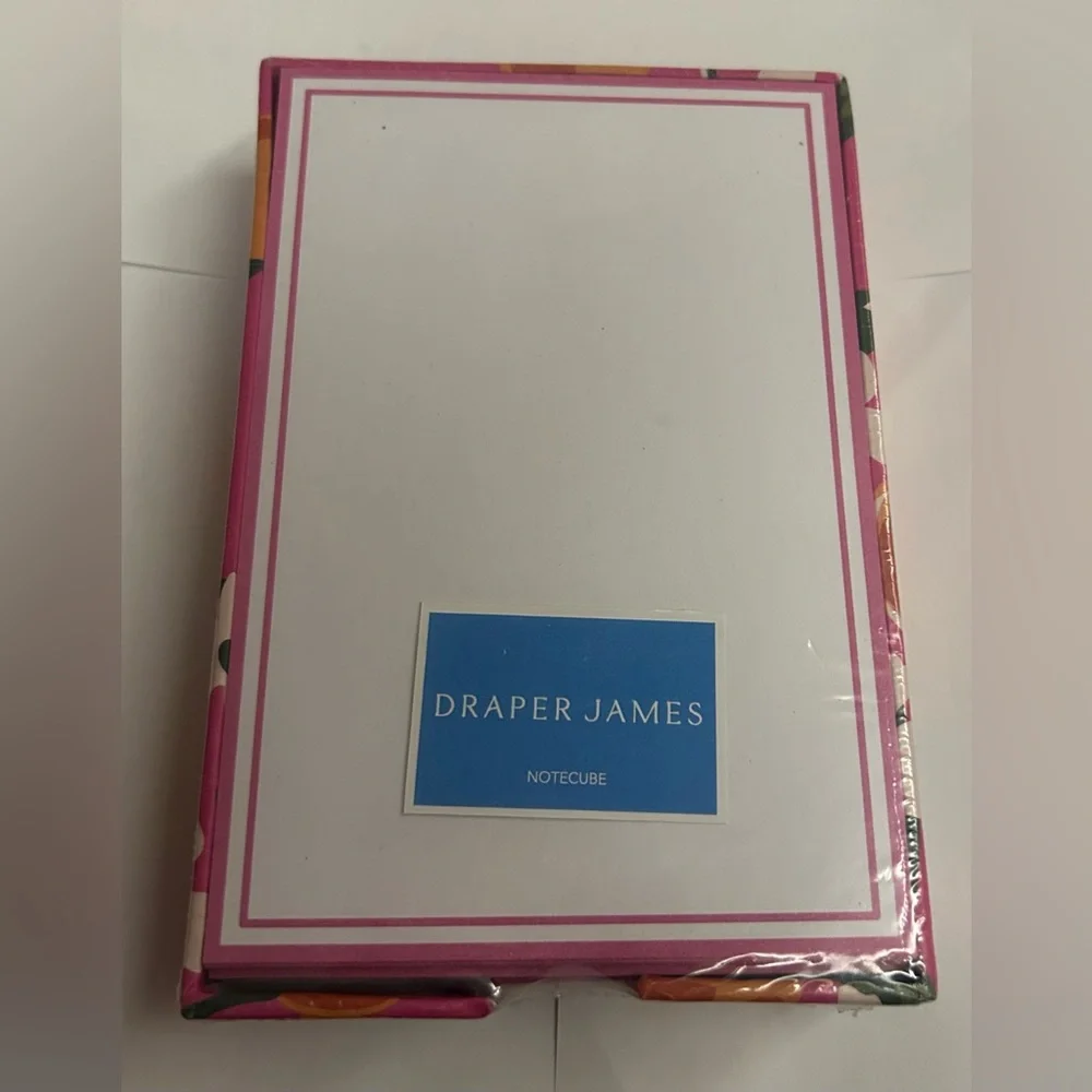 New Pink Floral Notecube Draper James 250 Sheets made in India